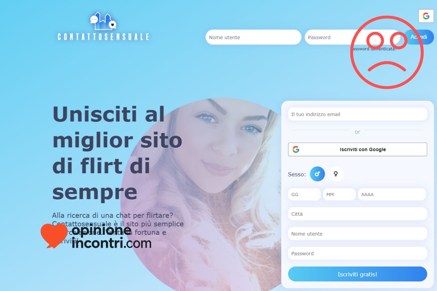 contatto sensuale truffa