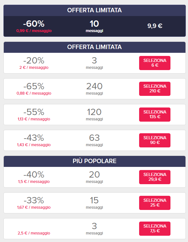 Accendimi.com prezzo
