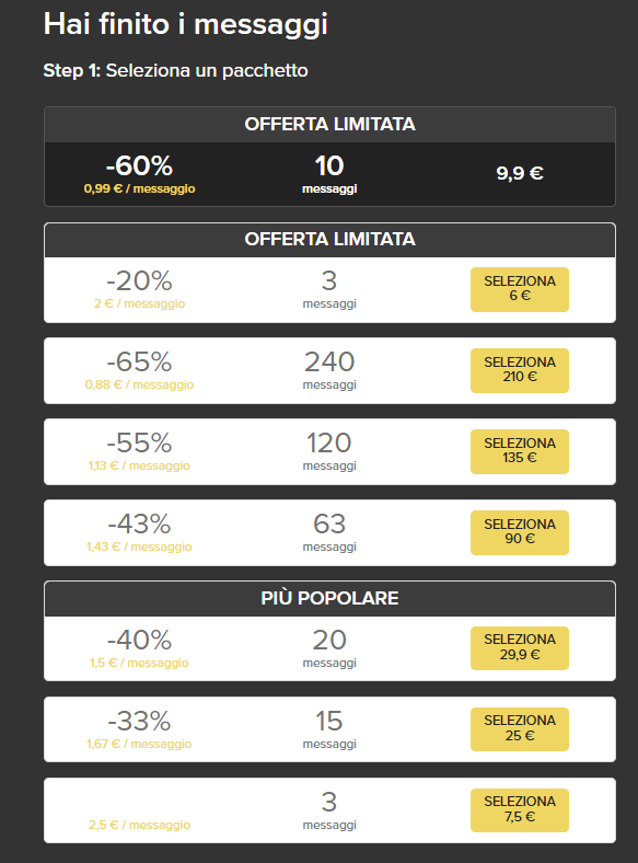 TiVoglioAdesso.com prezzo