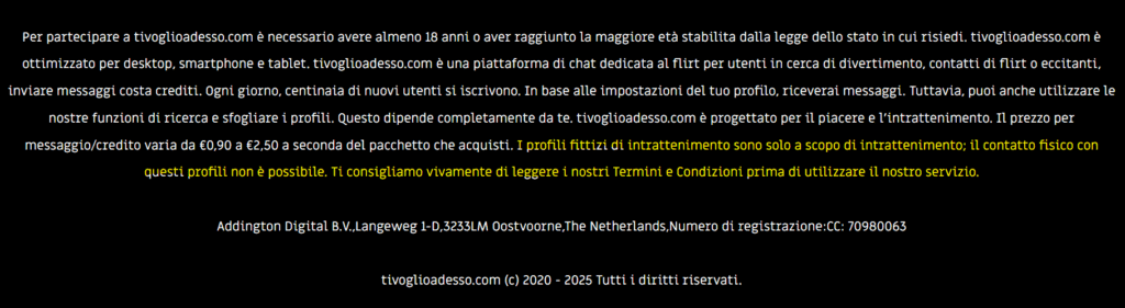 attenzione al testo lasciato in fondo alla pagina, una confessione per evitare problemi legali.