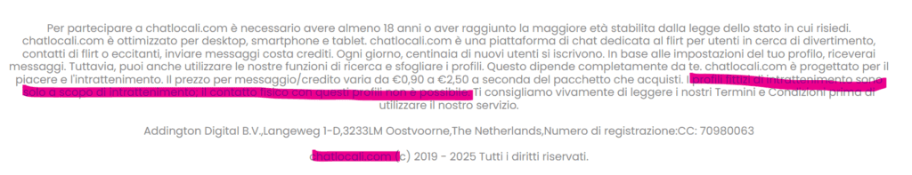 profili falsi chatlocali