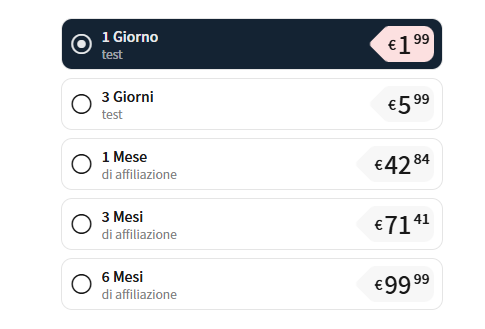upforit prezzo
