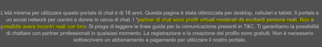 profili falsi. mydates