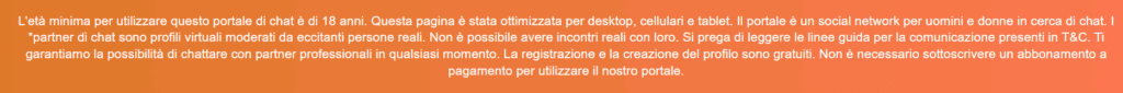 Nel footer c'è la confessione dei messaggi falsi.