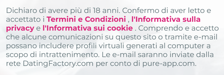 Quando ci registriamo, ci obbligano ad accettare di essere a conoscenza dell'esistenza di profili falsi.
