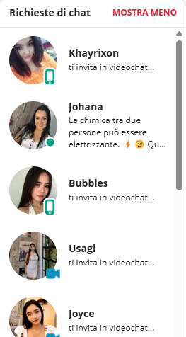Non appena ci registriamo sul sito web, questi sono i messaggi che riceviamo