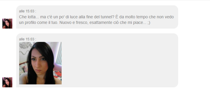 Questi sono i messaggi che si ricevono non appena ci si registra