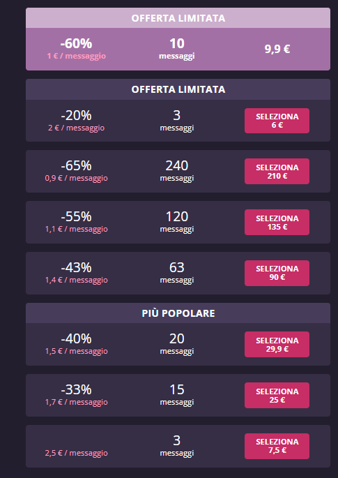 SeduzioniPerDue prezzo