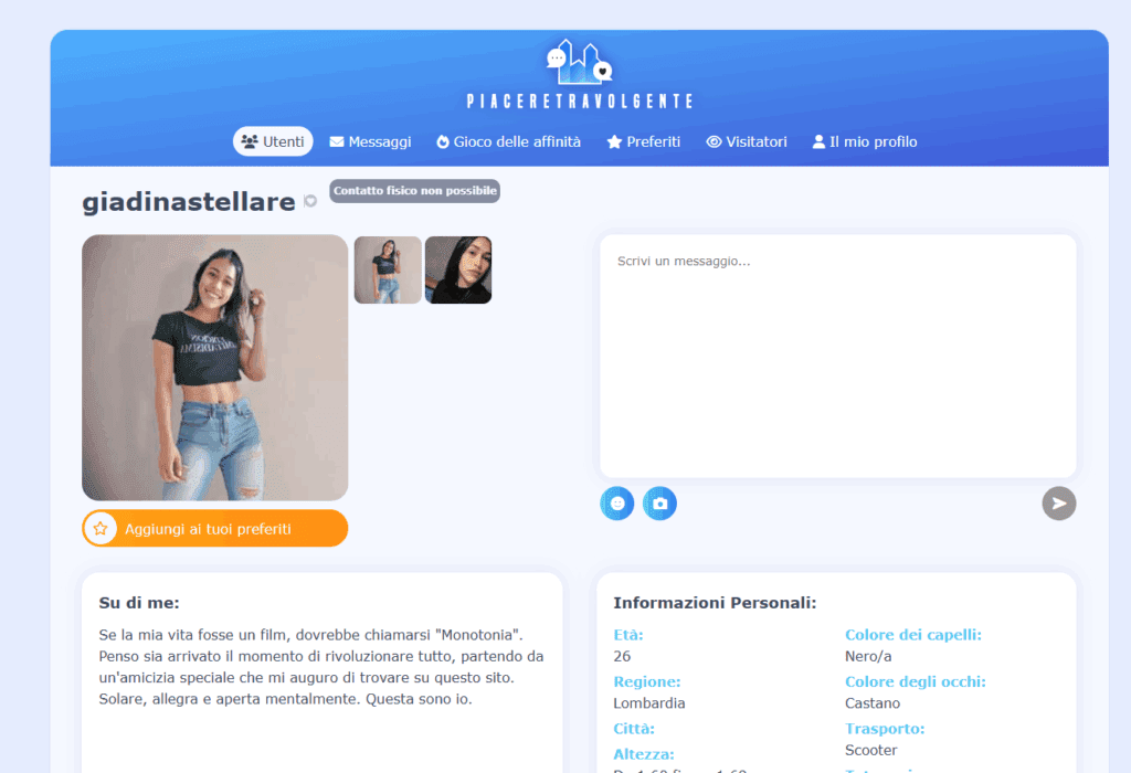 Sorprendentemente, tutti i profili hanno un cuore.