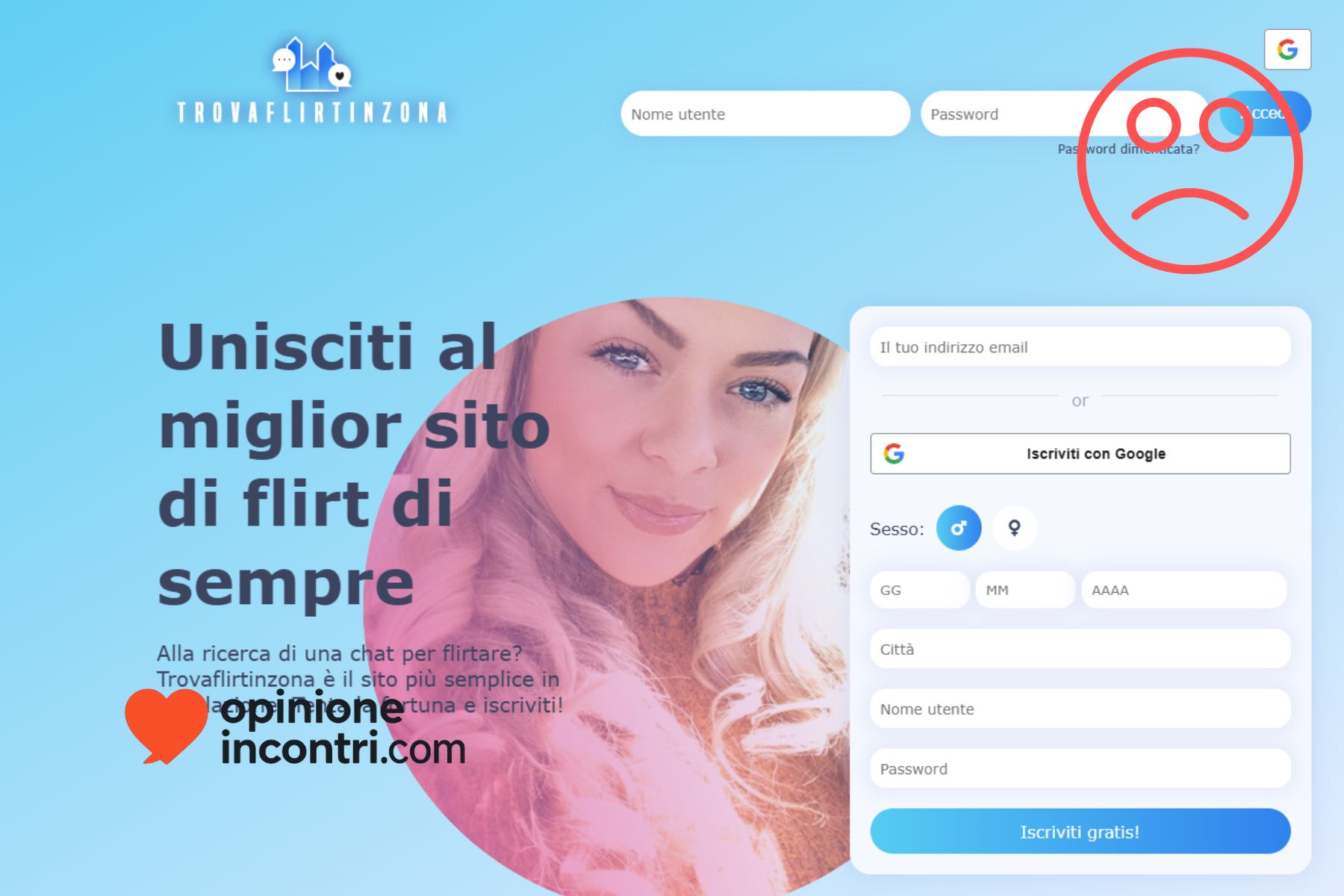 trovaflirtinzona.com truffa