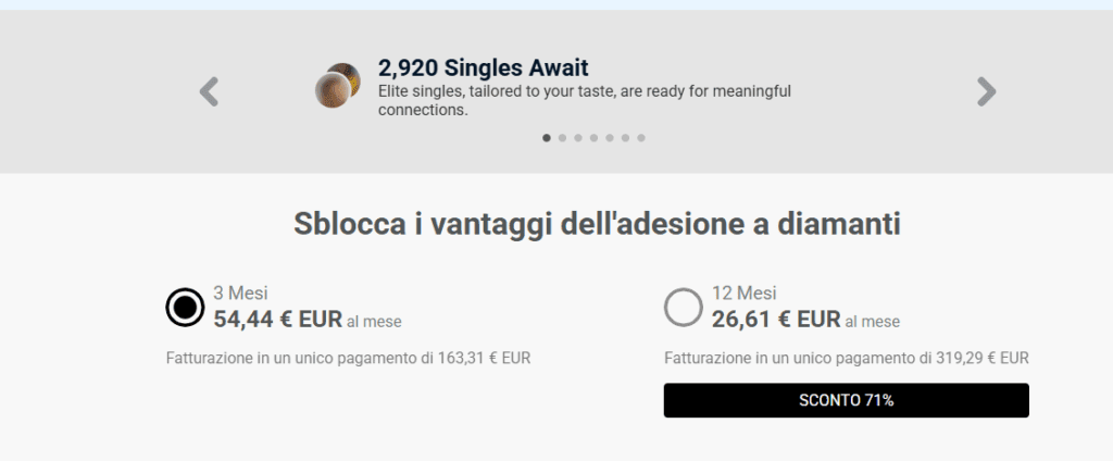 Silverlove.com prezzo