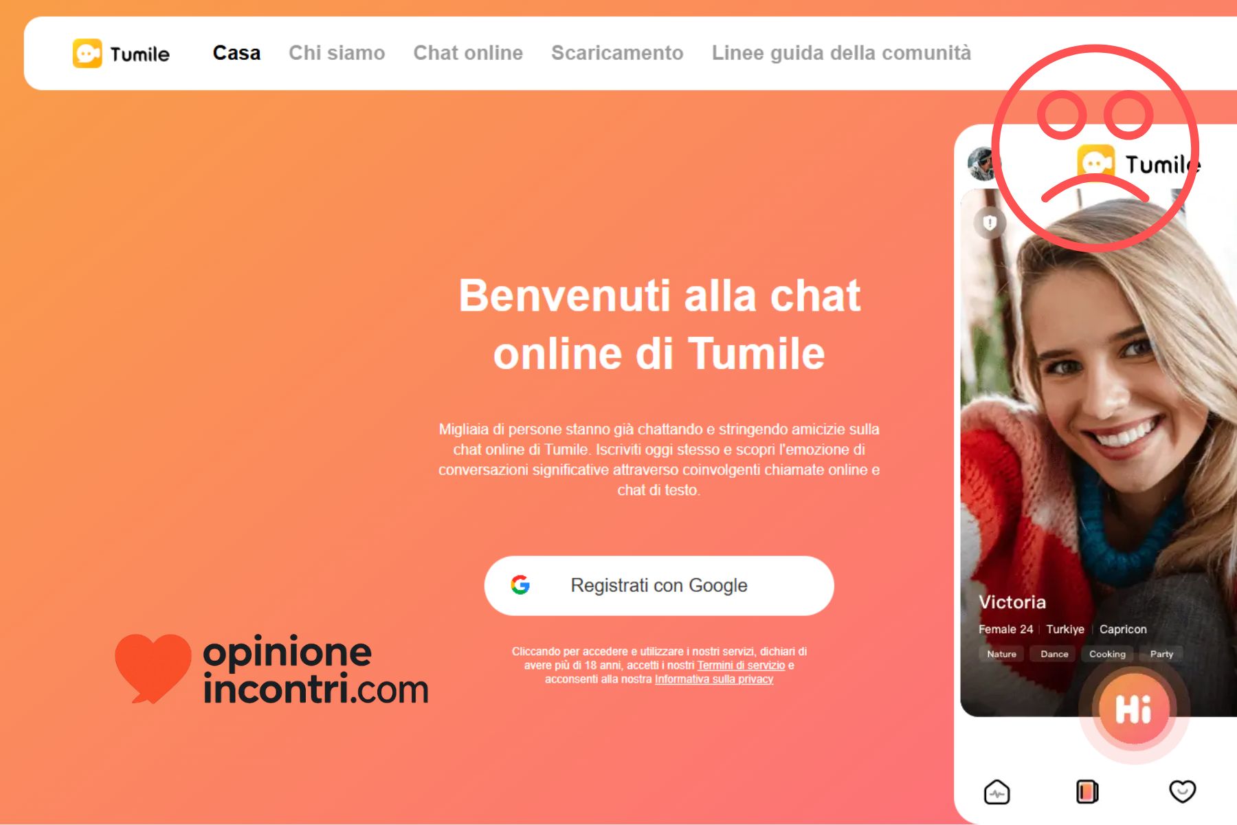 tumile chat truffa