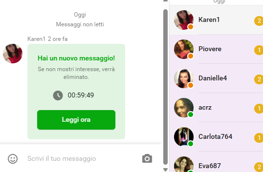 Tutti questi messaggi e la foto del profilo... che magia!